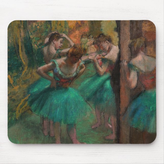Edgar Degas - Dancers, Pink and Green Mouse Pad (Front)