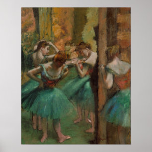 Edgar Degas Dancers Pink and Green  Poster