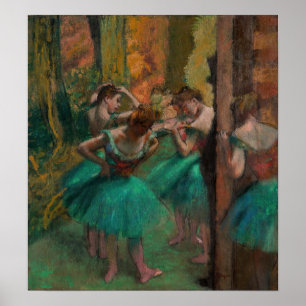 Edgar Degas - Dancers, Pink and Green Poster