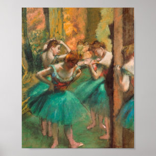 Edgar Degas - Dancers, Pink And Green Poster