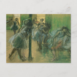 Edgar Degas Dancers rehearsing Postcard