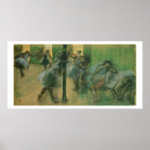 Edgar Degas   Dancers rehearsing Poster