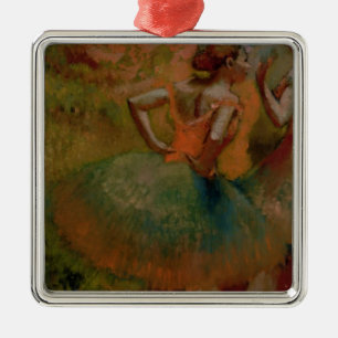 Edgar Degas   Dancers Wearing Green Skirts Metal Ornament