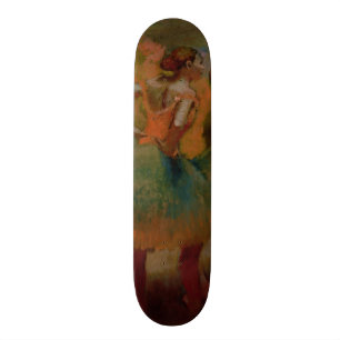 Edgar Degas Dancers Wearing Green Skirts Skateboard