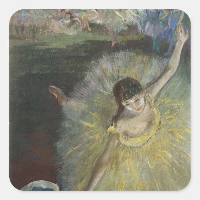 Edgar Degas | End of an Arabesque, 1877 Square Sticker (Front)
