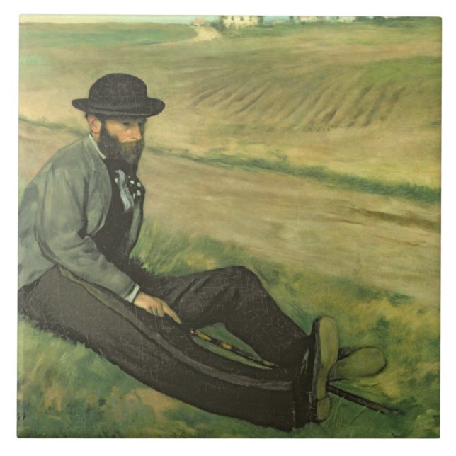 Edgar Degas | Eugene Manet Ceramic Tile (Front)