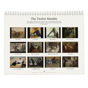 Edgar Degas Fine Art Wall Calendar
