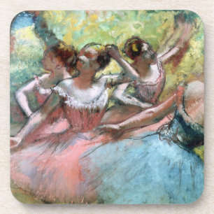 Edgar Degas Four ballerinas on the stage Coaster