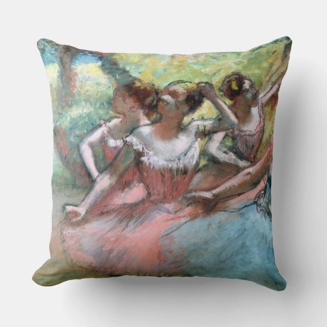 Edgar Degas | Four ballerinas on the stage Cushion (Front)