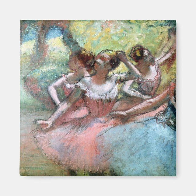 Edgar Degas | Four ballerinas on the stage Magnet (Front)