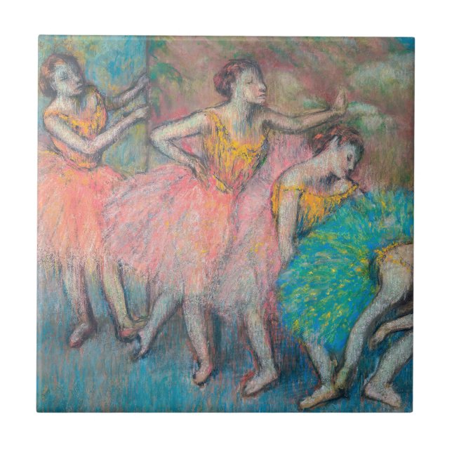 Edgar Degas - Four Dancers Ceramic Tile (Front)