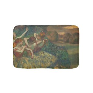 Edgar Degas Four Dancers Impressionist Bath Mat