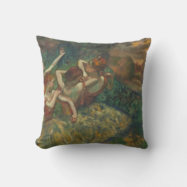 Edgar Degas Four Dancers Impressionist Cushion (Front)