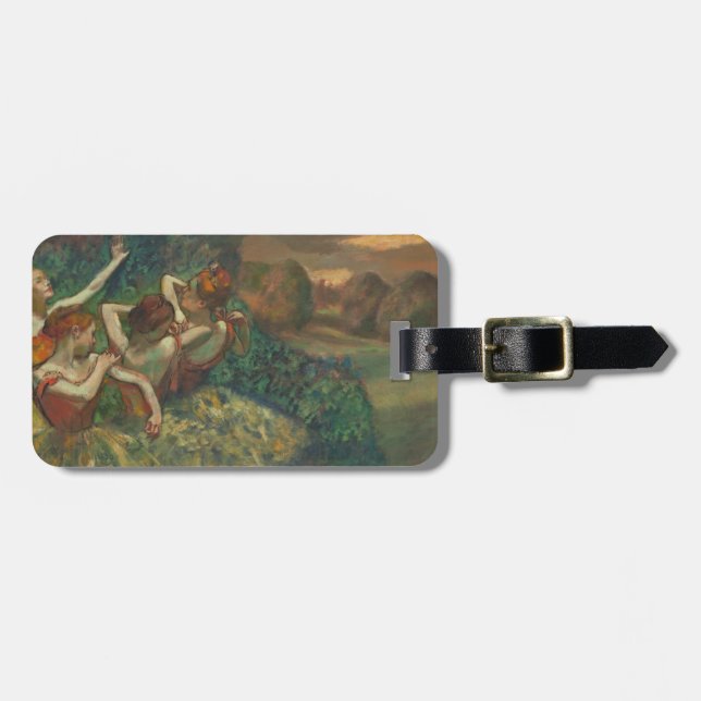 Edgar Degas Four Dancers Impressionist Luggage Tag (Front Horizontal)