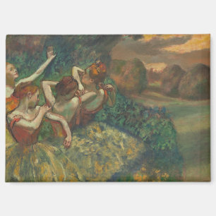 Edgar Degas Four Dancers Impressionist Magnet
