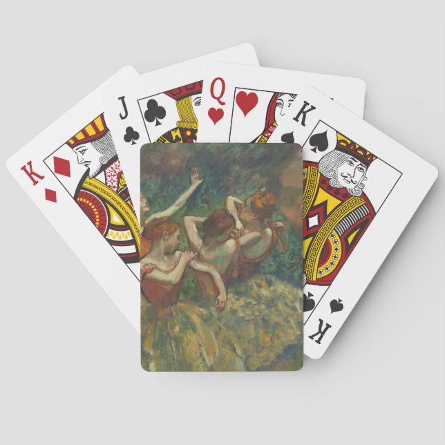 Edgar Degas Four Dancers Impressionist Playing Cards (Back)