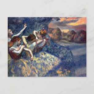 Edgar Degas - Four Dancers Postcard