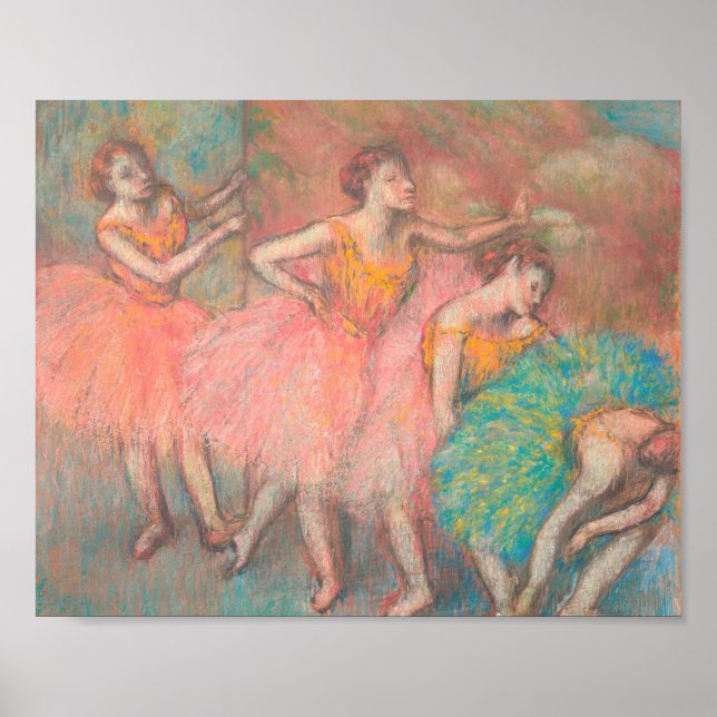 Edgar Degas Four Dancers Poster (Front)