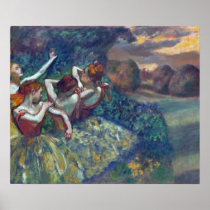 Edgar Degas Four Dancers Poster