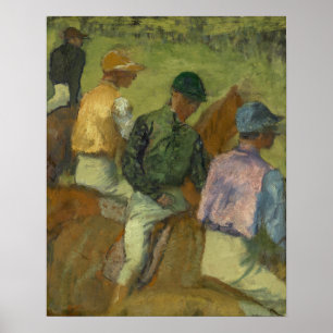 Edgar Degas   Four Jockeys Poster
