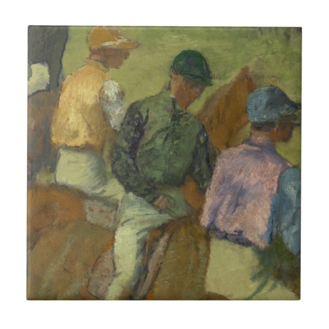 Edgar Degas | Four Jockeys Tile (Front)