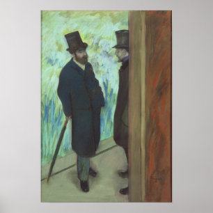Edgar Degas Friends at the Theatre Poster