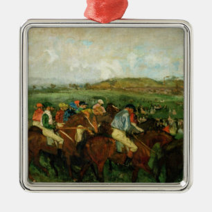 Edgar Degas Gentlemen race, Before the Departure Metal Tree Decoration