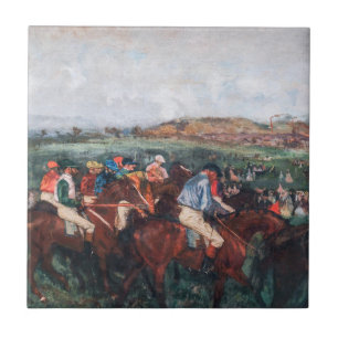 Edgar Degas - Gentlemen Race Ceramic Tile