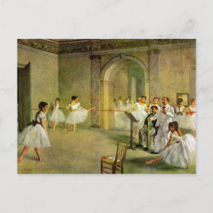 Edgar Degas - Hall of the Opera Ballet in the Rue Postcard