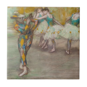 Edgar Degas - Harlequin Dance Ceramic Tile