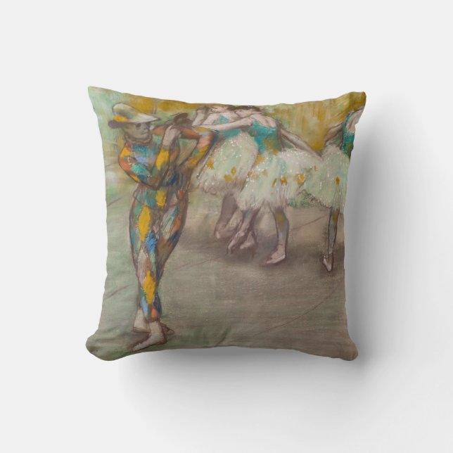 Edgar Degas - Harlequin Dance Cushion (Front)