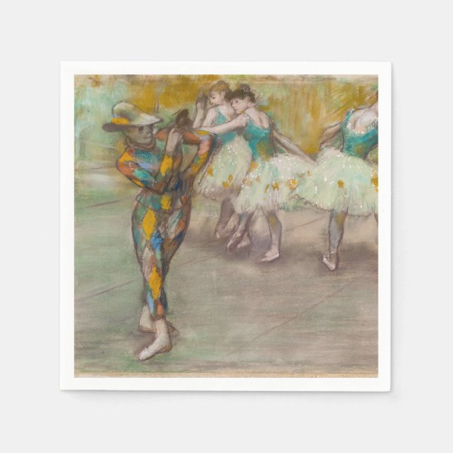 Edgar Degas - Harlequin Dance Napkin (Front)
