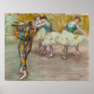 Edgar Degas - Harlequin Dance Poster