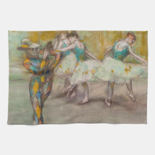 Edgar Degas - Harlequin Dance Tea Towel