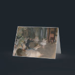 Edgar Degas Holiday Card<br><div class="desc">This is "The Rehearsal on Stage", painted by Edgar Degas in 1874 made holiday positive. The original is 21 x 28 in inches.</div>