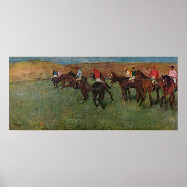 Edgar Degas - Horse Racing before Start 1878-80 Poster (Front)