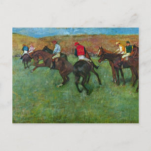 Edgar Degas - Horse racing before starting Postcard