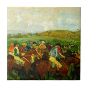 Edgar Degas Horseback Riding Ceramic Tile