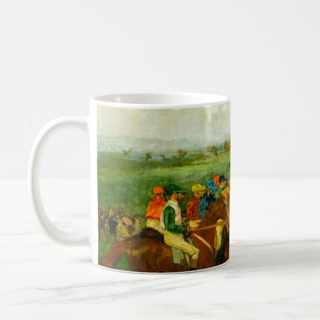 Edgar Degas Horseback Riding Coffee Mug (Left)