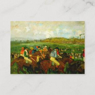 Edgar Degas Horseback Riding Enclosure Card