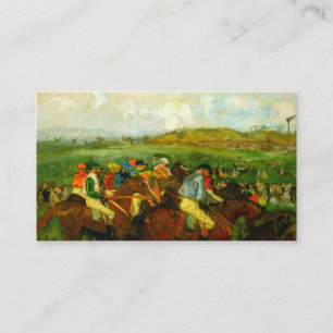 Edgar Degas Horseback Riding Enclosure Card