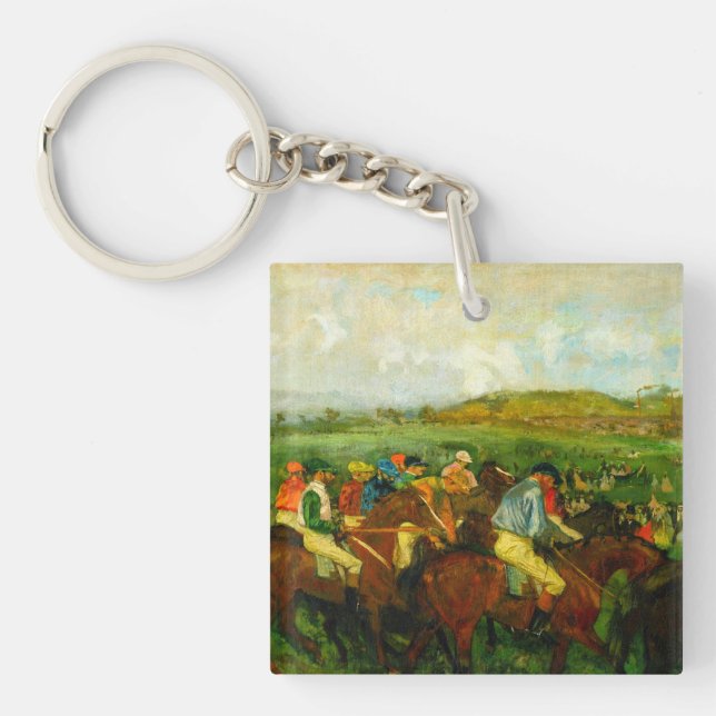 Edgar Degas Horseback Riding Key Ring (Front)