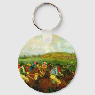 Edgar Degas Horseback Riding Key Ring