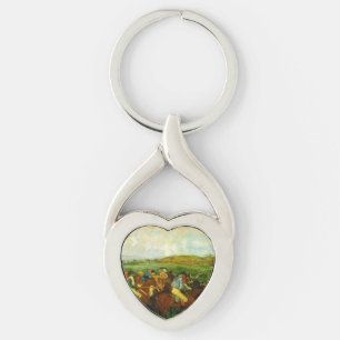 Edgar Degas Horseback Riding Key Ring