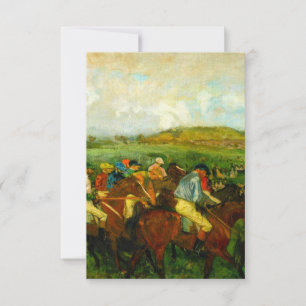 Edgar Degas Horseback Riding RSVP Card