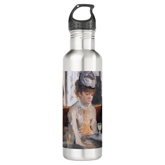 Edgar Degas - In a Cafe / The Absinthe 710 Ml Water Bottle (Front)