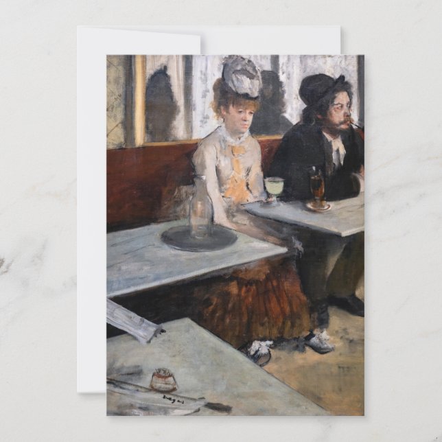 Edgar Degas - In a Cafe / The Absinthe Invitation (Front)