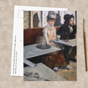 Edgar Degas - In a Cafe / The Absinthe Postcard