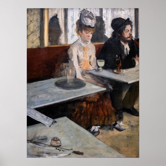 Edgar Degas - In a Cafe / The Absinthe Poster (Front)