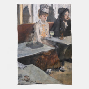 Edgar Degas - In a Cafe / The Absinthe Tea Towel